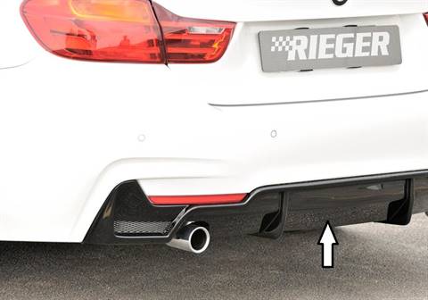 Diffusore Rieger BMW serie 4 F32/33/6 con retina marm.singola sx ner