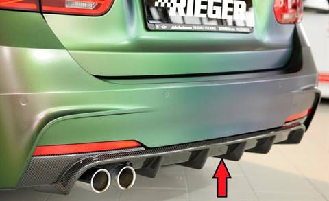 Diffusore Rieger BMW F30/31 per Paraurti-M-termin. doppio SX carboni