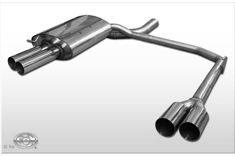 Marmitta duplex 4X76 BMW E60/61 520D-530D non per assetto pneumatic