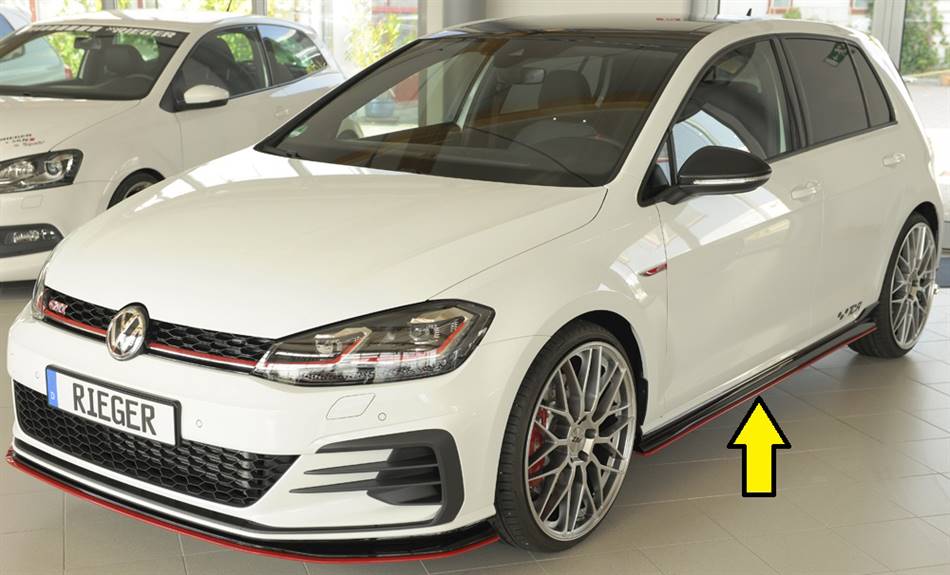 Lama lat SX Rieger Golf 7 GTI-TCR dal 2019 per sottoporta originali