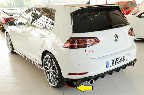 Angolare sinistro Rieger Golf 7 GTI-TCR dal '19 per diffusore origin