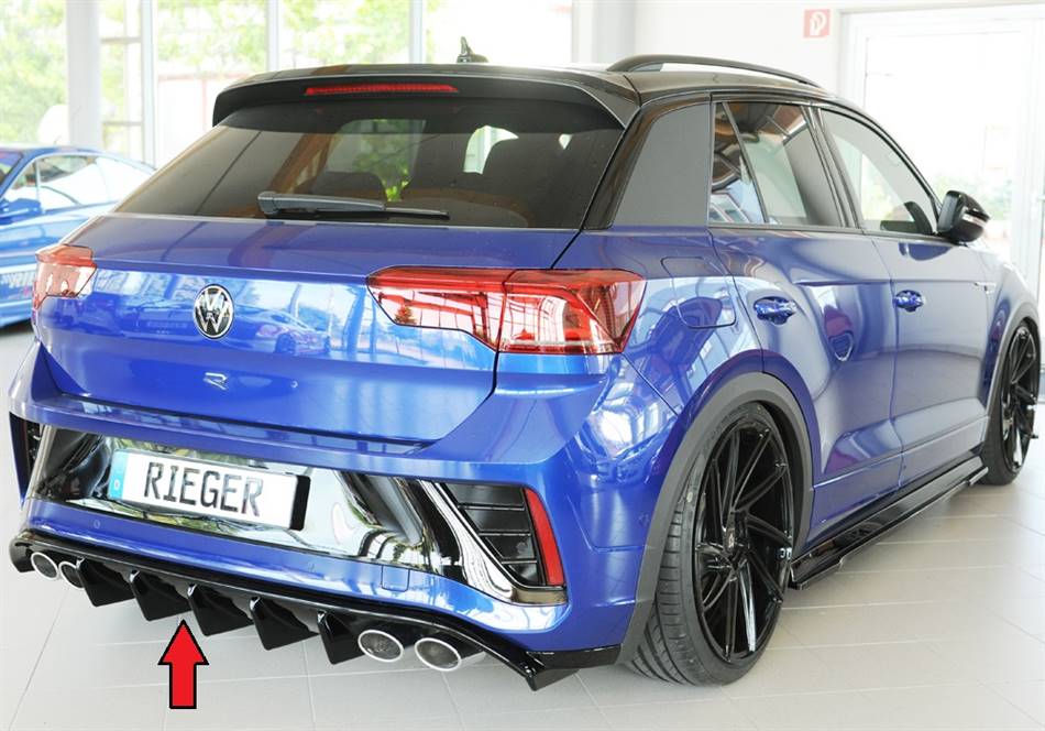 Diffusore Rieger T-Roc R R-line dal '22 per 4 terminali 4x107 nero