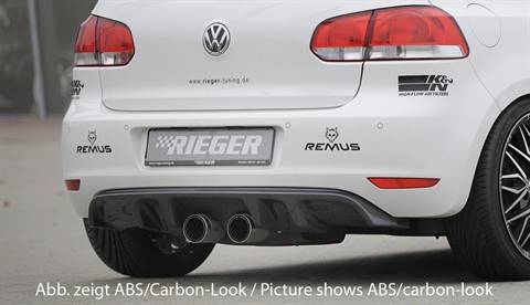 Diffusore Rieger post Golf 6 carbonlook term.centrali R32-Look